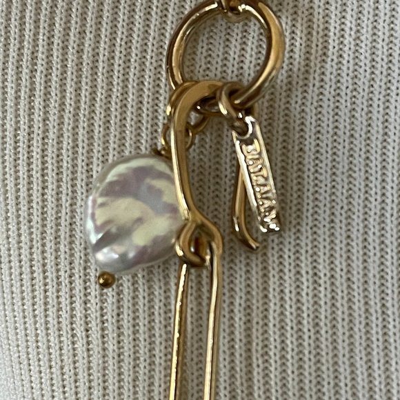 FUSION FRESH WATER PEARL CLIP NECKLACE | NWT - Picture 6 of 8